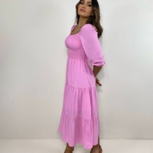 Vestido Juliana - Rosa Bebê - Image 4