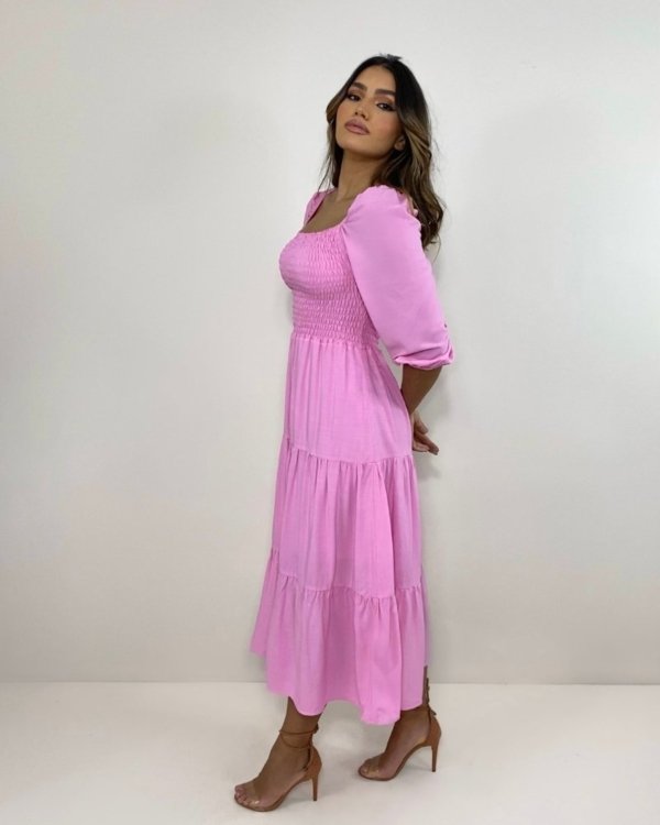 Vestido Juliana - Rosa Bebê