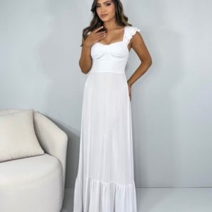 Vestido Isla - Branco - Image 1