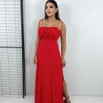 Vestido Drica Longo – Vermelho