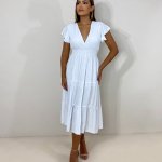Vestido Laís Midi – Branco