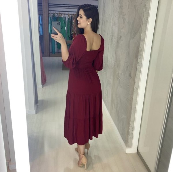Vestido Juliana - Marsala